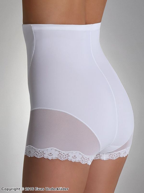 Shapewear / formende Boyshort-Höschen, Spitzenbesatz, Anti-Rutsch-Silikonband